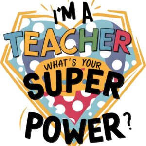 Heat transfers Iron on stickers  teacher 306 for Tshirts Iron on Decal Patches Stickers Clothes Hat Pillows DIY Crafts