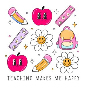 Heat transfers Iron on stickers  teacher 308 for Tshirts Iron on Decal Patches Stickers Clothes Hat Pillows DIY Crafts