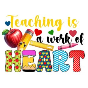 Heat transfers Iron on stickers  teacher 325 for Tshirts Iron on Decal Patches Stickers Clothes Hat Pillows DIY Crafts
