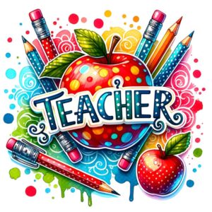 Heat transfers Iron on stickers  teacher 33 for Tshirts Iron on Decal Patches Stickers Clothes Hat Pillows DIY Crafts
