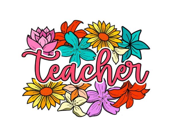 Heat transfers Iron on stickers  teacher 358 for Tshirts Iron on Decal Patches Stickers Clothes Hat Pillows DIY Crafts