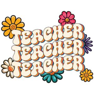 Heat transfers Iron on stickers  teacher 362 for Tshirts Iron on Decal Patches Stickers Clothes Hat Pillows DIY Crafts