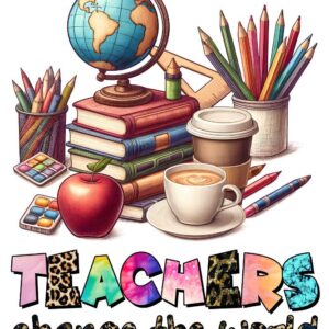 Heat transfers Iron on stickers  teacher 4 for Tshirts Iron on Decal Patches Stickers Clothes Hat Pillows DIY Crafts