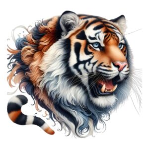 Heat transfers Iron on stickers  tiger 10 for Tshirts Iron on Decal Patches Stickers Clothes Hat Pillows DIY Crafts