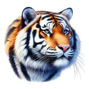 Heat transfers Iron on stickers  tiger 12 for Tshirts Iron on Decal Patches Stickers Clothes Hat Pillows DIY Crafts