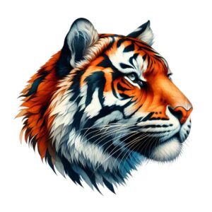 Heat transfers Iron on stickers  tiger 14 for Tshirts Iron on Decal Patches Stickers Clothes Hat Pillows DIY Crafts