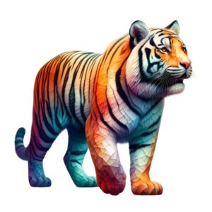 Heat transfers Iron on stickers  tiger 15 for Tshirts Iron on Decal Patches Stickers Clothes Hat Pillows DIY Crafts