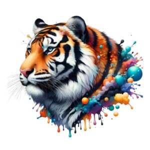 Heat transfers Iron on stickers  tiger 20 for Tshirts Iron on Decal Patches Stickers Clothes Hat Pillows DIY Crafts