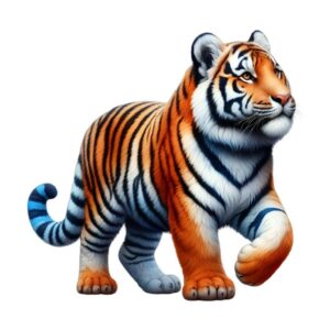 Heat transfers Iron on stickers  tiger 22 for Tshirts Iron on Decal Patches Stickers Clothes Hat Pillows DIY Crafts