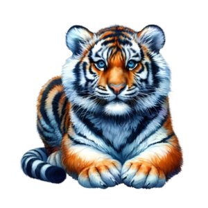 Heat transfers Iron on stickers  tiger 25 for Tshirts Iron on Decal Patches Stickers Clothes Hat Pillows DIY Crafts