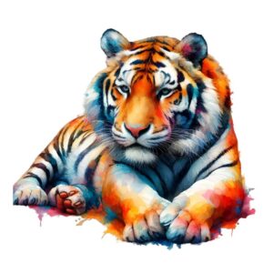 Heat transfers Iron on stickers  tiger 26 for Tshirts Iron on Decal Patches Stickers Clothes Hat Pillows DIY Crafts