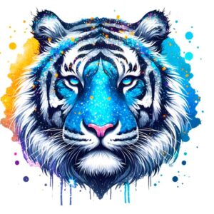 Heat transfers Iron on stickers  tiger 29 for Tshirts Iron on Decal Patches Stickers Clothes Hat Pillows DIY Crafts
