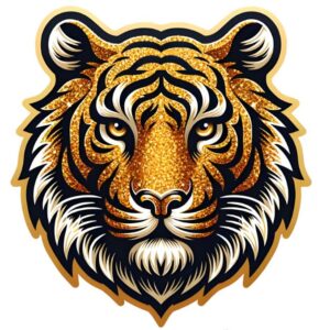 Heat transfers Iron on stickers  tiger 6 for Tshirts Iron on Decal Patches Stickers Clothes Hat Pillows DIY Crafts