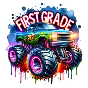 Heat transfers Iron on stickers  turcker 5 for Tshirts Iron on Decal Patches Stickers Clothes Hat Pillows DIY Crafts