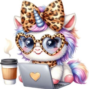 Heat transfers Iron on stickers  unicorn 10 for Tshirts Iron on Decal Patches Stickers Clothes Hat Pillows DIY Crafts