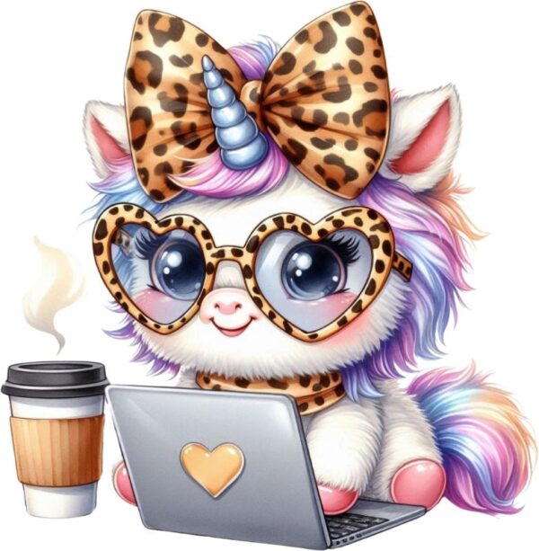 Heat transfers Iron on stickers  unicorn 10 for Tshirts Iron on Decal Patches Stickers Clothes Hat Pillows DIY Crafts
