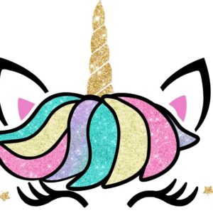 Heat transfers Iron on stickers  unicorn 5 for Tshirts Iron on Decal Patches Stickers Clothes Hat Pillows DIY Crafts