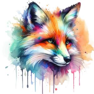 Heat transfers Iron on stickers  watercolor animal 11 for Tshirts Iron on Decal Patches Stickers Clothes Hat Pillows DIY Crafts