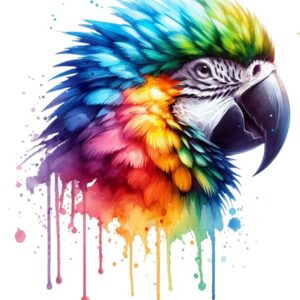 Heat transfers Iron on stickers  watercolor animal 14 for Tshirts Iron on Decal Patches Stickers Clothes Hat Pillows DIY Crafts