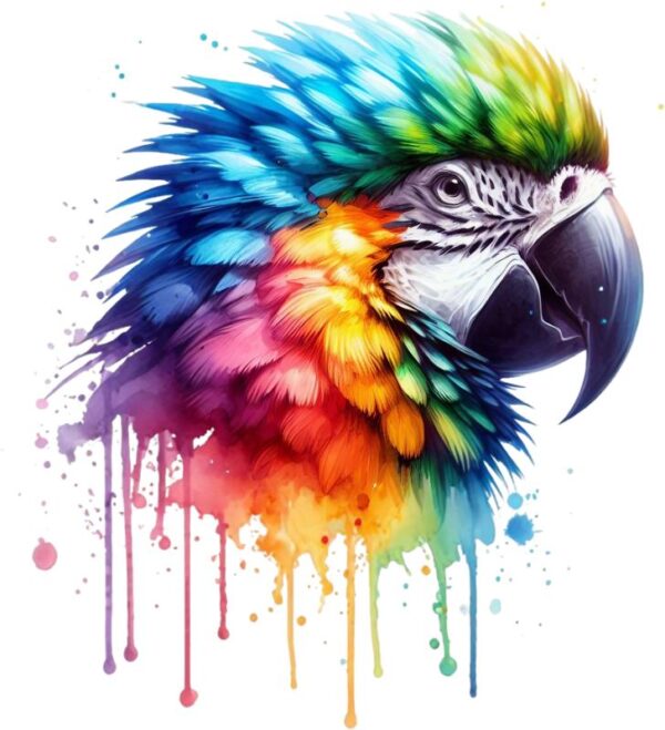 Heat transfers Iron on stickers  watercolor animal 14 for Tshirts Iron on Decal Patches Stickers Clothes Hat Pillows DIY Crafts