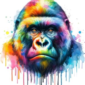 Heat transfers Iron on stickers  watercolor animal 16 for Tshirts Iron on Decal Patches Stickers Clothes Hat Pillows DIY Crafts