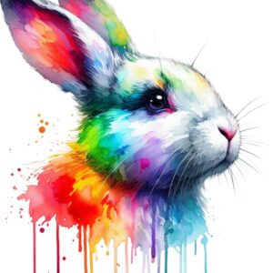 Heat transfers Iron on stickers  watercolor animal 17 for Tshirts Iron on Decal Patches Stickers Clothes Hat Pillows DIY Crafts