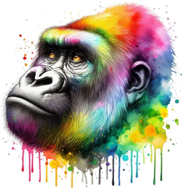 Heat transfers Iron on stickers  watercolor animal 27 for Tshirts Iron on Decal Patches Stickers Clothes Hat Pillows DIY Crafts