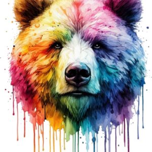 Heat transfers Iron on stickers  watercolor animal 29 for Tshirts Iron on Decal Patches Stickers Clothes Hat Pillows DIY Crafts