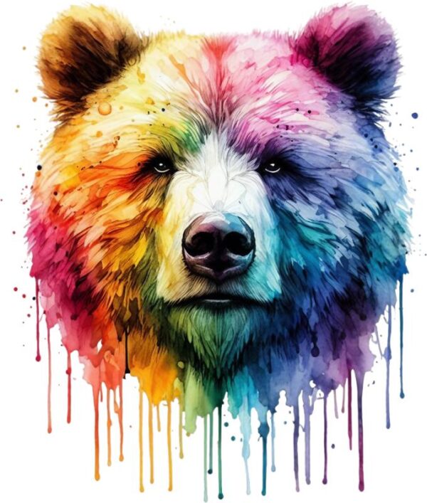Heat transfers Iron on stickers  watercolor animal 29 for Tshirts Iron on Decal Patches Stickers Clothes Hat Pillows DIY Crafts