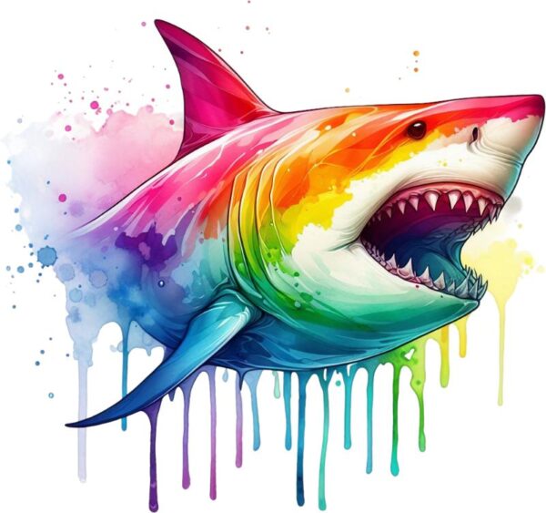 Heat transfers Iron on stickers  watercolor animal 36 for Tshirts Iron on Decal Patches Stickers Clothes Hat Pillows DIY Crafts