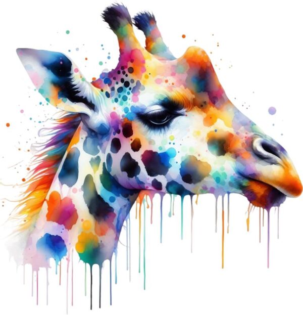 Heat transfers Iron on stickers  watercolor animal 4 for Tshirts Iron on Decal Patches Stickers Clothes Hat Pillows DIY Crafts