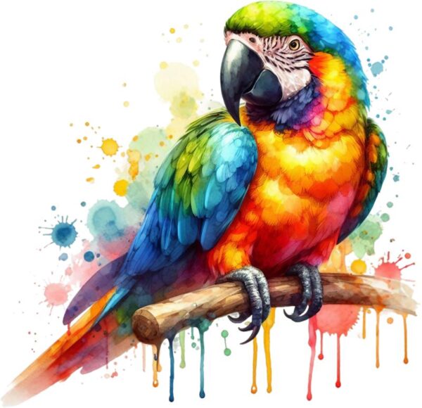 Heat transfers Iron on stickers  watercolor animal 41 for Tshirts Iron on Decal Patches Stickers Clothes Hat Pillows DIY Crafts