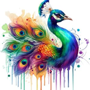 Heat transfers Iron on stickers  watercolor animal 44 for Tshirts Iron on Decal Patches Stickers Clothes Hat Pillows DIY Crafts