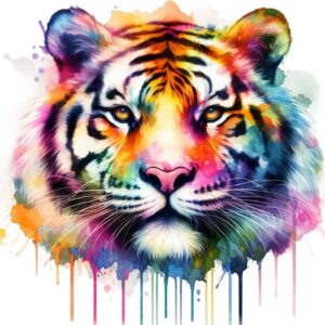 Heat transfers Iron on stickers  watercolor animal 46 for Tshirts Iron on Decal Patches Stickers Clothes Hat Pillows DIY Crafts