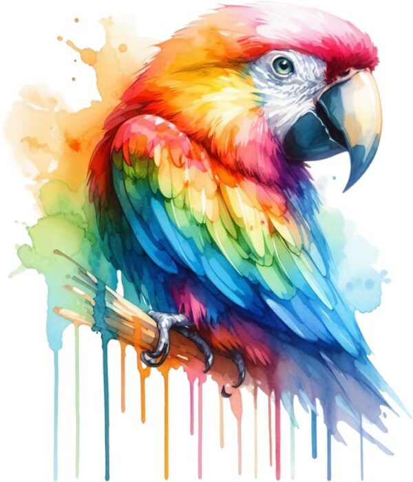 Heat transfers Iron on stickers  watercolor animal 49 for Tshirts Iron on Decal Patches Stickers Clothes Hat Pillows DIY Crafts