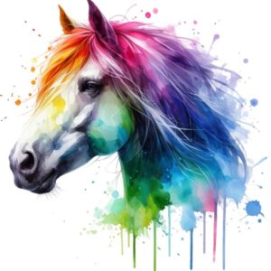 Heat transfers Iron on stickers  watercolor animal 8 for Tshirts Iron on Decal Patches Stickers Clothes Hat Pillows DIY Crafts