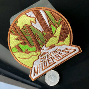 Big tree embroidery cloth sticker cartoon embroidery forest longing wilderness English clothing accessories schoolbag DIY patch