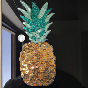 5MM embroidery cloth sticker fruit pineapple clothing accessories schoolbag holes creative DIY embroidery Patches