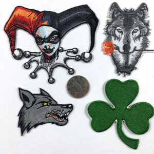 cloth sticker wolf head clown clothing accessories schoolbag DIY embroidery Patches sticker