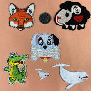 Cute animal embroidery cloth sticker cartoon sheep puppy adhesive embroidery hat sock clothing accessories patch