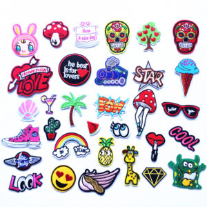 embroidery cartoon fruit cloth sticker Patches sticker cherry embroidery cloth sticker sticker can be ironed