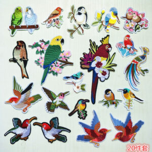 Hundred Birds Cloth Sticker Embroidery Sticker Crack Sticker Decorative Decal Patches Sticker