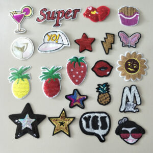 sequin Patches stickers fruit sequin stickers cartoon picture Patches stickers decorative stickers