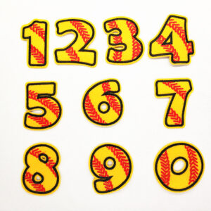 embroidery numbers 0-9 number stickers mark stickers hat sock clothes stickers DIY decorative stickers clothes can be sewn and ironed