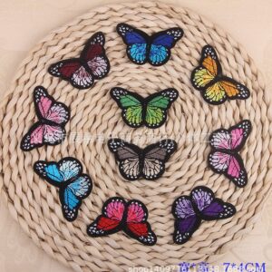 10-butterfly ironing decal cloth sticker Patches sticker embroidery sticker 7 * 4cm ironing