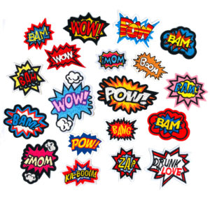 accessories WOW embroidery sticker embroidery Patches cloth sticker POW clothing accessories badge