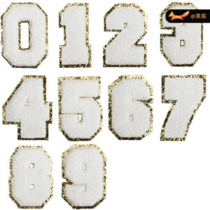 8cm Patches Sticker Ironing White Sticker