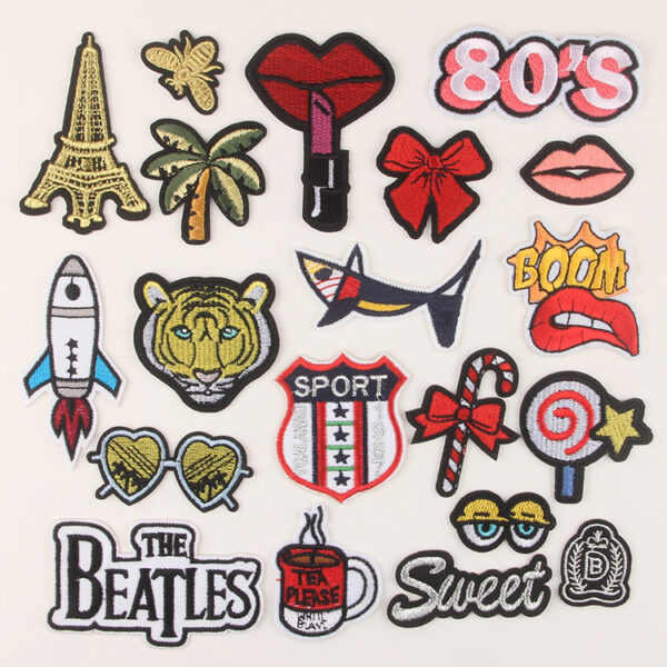 Patches hole decorative sticker embroidery Patches cloth sticker flower clothes pants sticker decorative sticker ironing sticker pants sticker