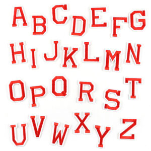 26 English alphabet embroidery label clothing accessories embroidery stickers DIY hand account Patches stickers iron on patches