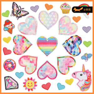sunflower embroidery cloth sticker love Patches sticker embroidery label cartoon embroidery ironing